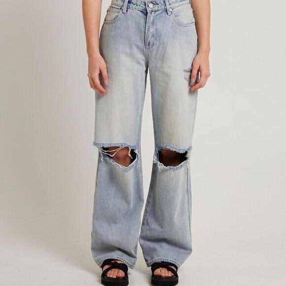Abrand Jeans Denim - Abrand A 95 baggy caterina rip sizs 26